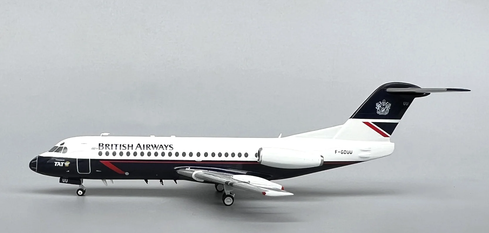 ARD 1/200 UK F28-2000 aircraft model F-GDUU Alloy Collection Model ARD 1/200 UK F28-2000 aircraft model F-GDUU Alloy Collection Model