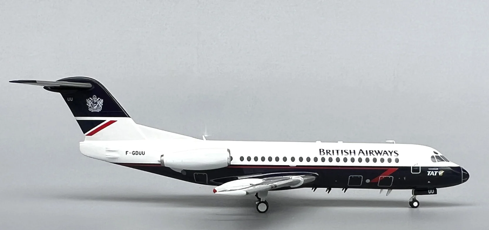 ARD 1/200 UK F28-2000 aircraft model F-GDUU Alloy Collection Model ARD 1/200 UK F28-2000 aircraft model F-GDUU Alloy Collection Model