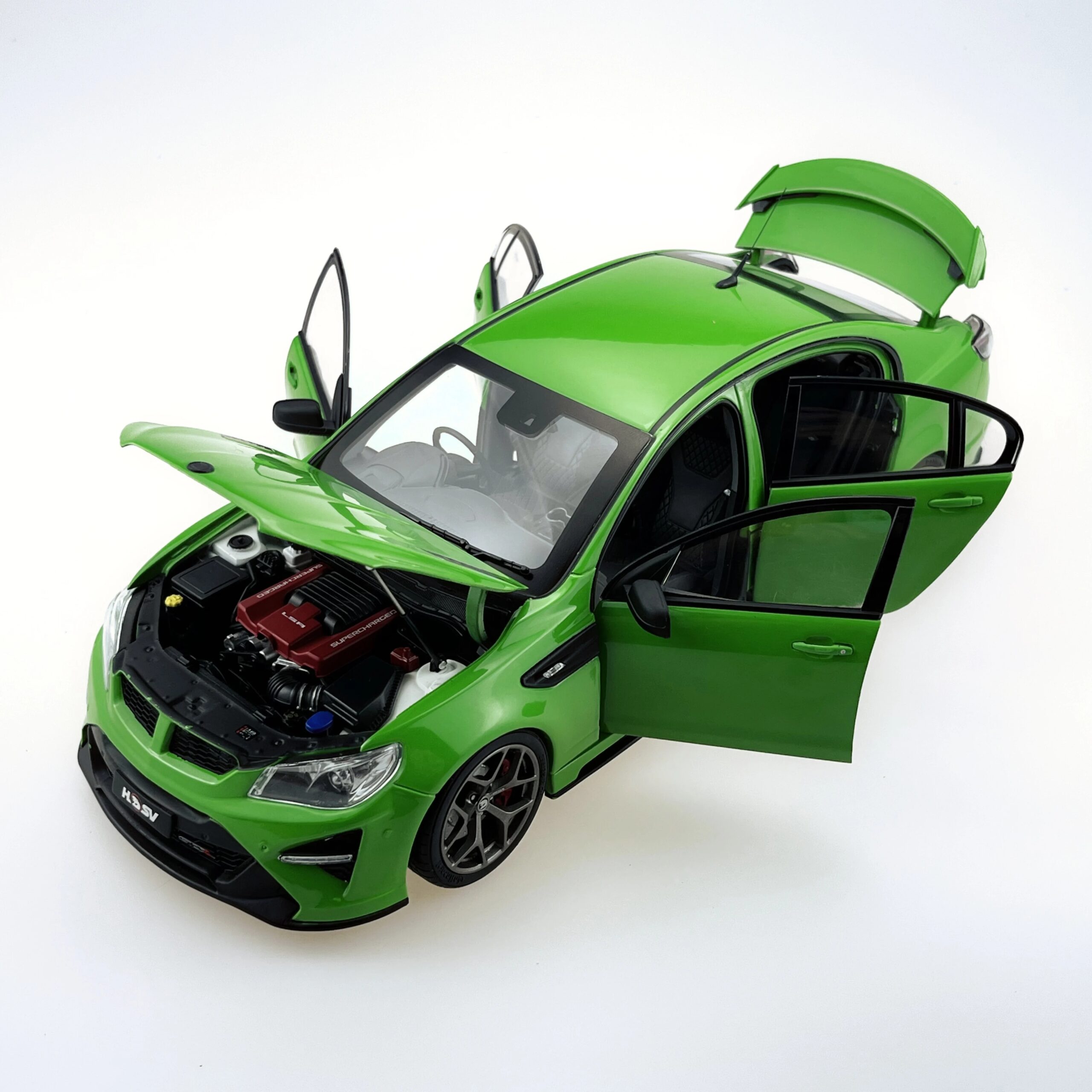 Diecast 1/18 Scale Biante Australia Holden HSV GTSR Simulation Alloy Green Car Model Collection Toy Display Ornament