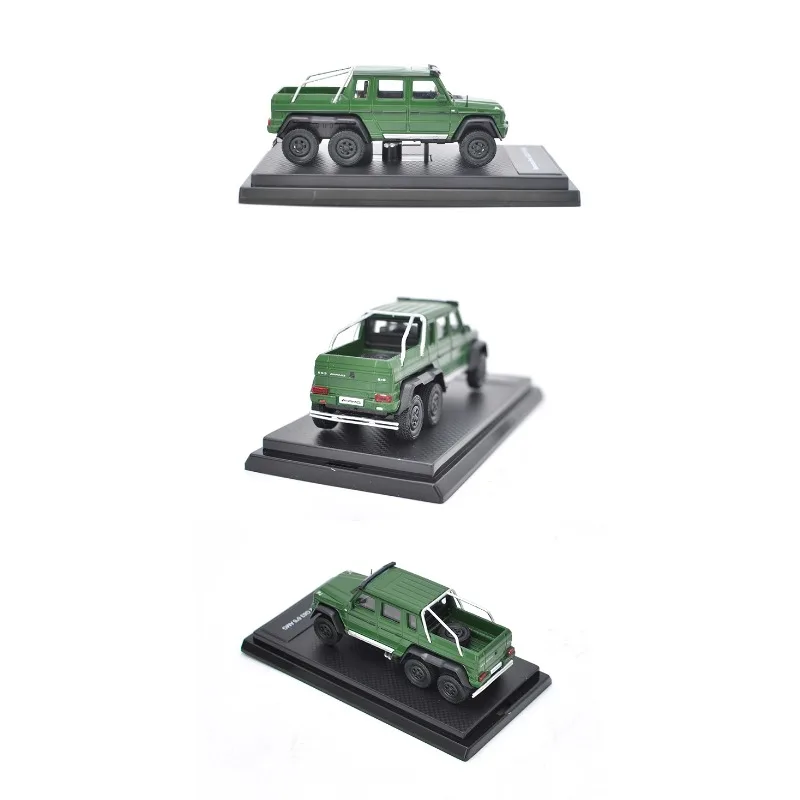 Diecast 1:64 Scale Mercedes-Benz G63 6X6 4X4 G500 AMG Benz G-Class Pickup Alloy Car Model Collectible Toy Gift Souvenir Display