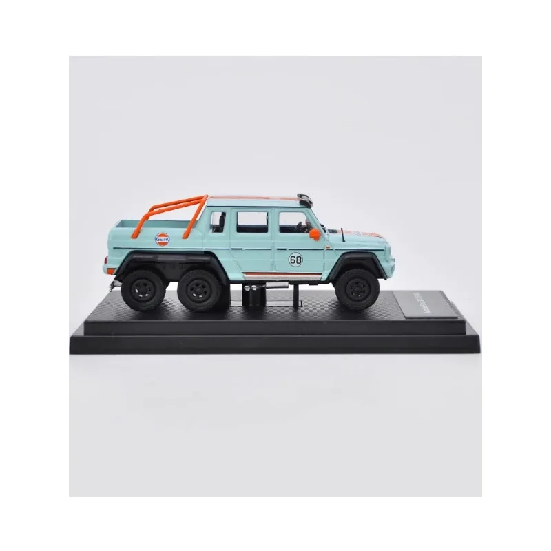 Diecast 1:64 Scale Mercedes-Benz G63 6X6 4X4 G500 AMG Benz G-Class Pickup Alloy Car Model Collectible Toy Gift Souvenir Display