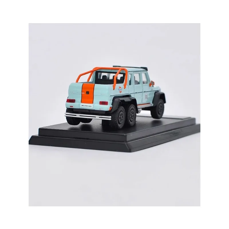 Diecast 1:64 Scale Mercedes-Benz G63 6X6 4X4 G500 AMG Benz G-Class Pickup Alloy Car Model Collectible Toy Gift Souvenir Display
