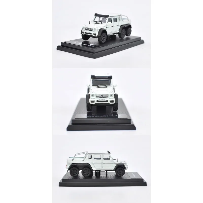 Diecast 1:64 Scale Mercedes-Benz G63 6X6 4X4 G500 AMG Benz G-Class Pickup Alloy Car Model Collectible Toy Gift Souvenir Display