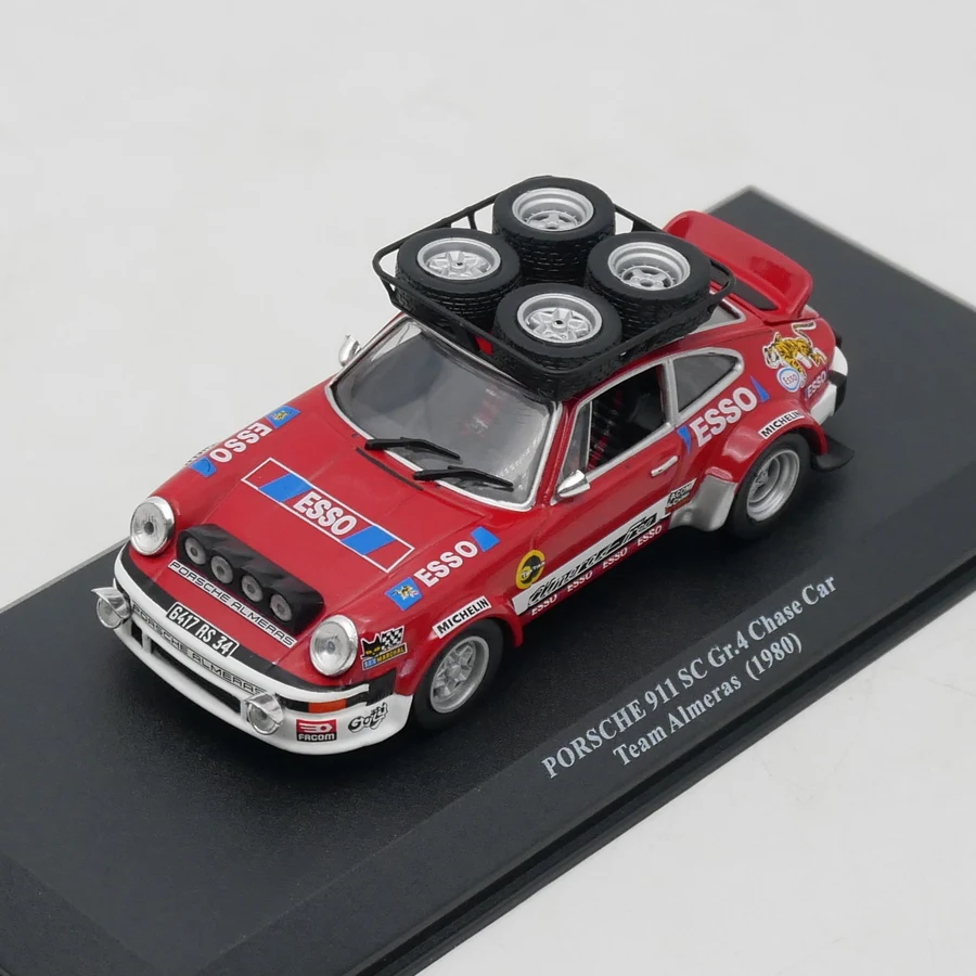 Diecast Ixo 1:43 Scale Porsche 911 SC Gr.4 Team Almeras 1980 Alloy Car Model Toy Car Collection Toy Gift Display Ornament Diecast Ixo 1:43 Scale Porsche 911 SC Gr.4 Team Almeras 1980 Alloy Car Model Toy Car Collection Toy Gift Display Ornament