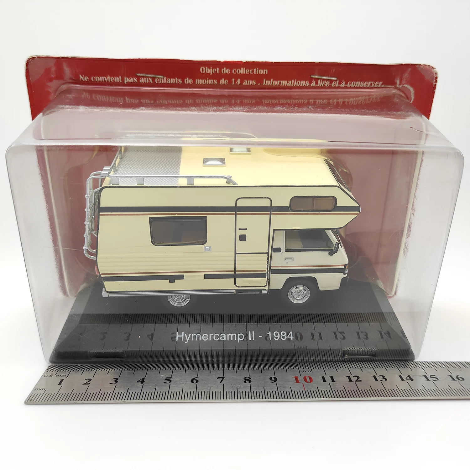 Diecast IXO 1:43 Scale Hymercamp Ll-1984 Rv Camper Classic Nostalgia Alloy Car Model Collectible Toy Gift Display Ornaments