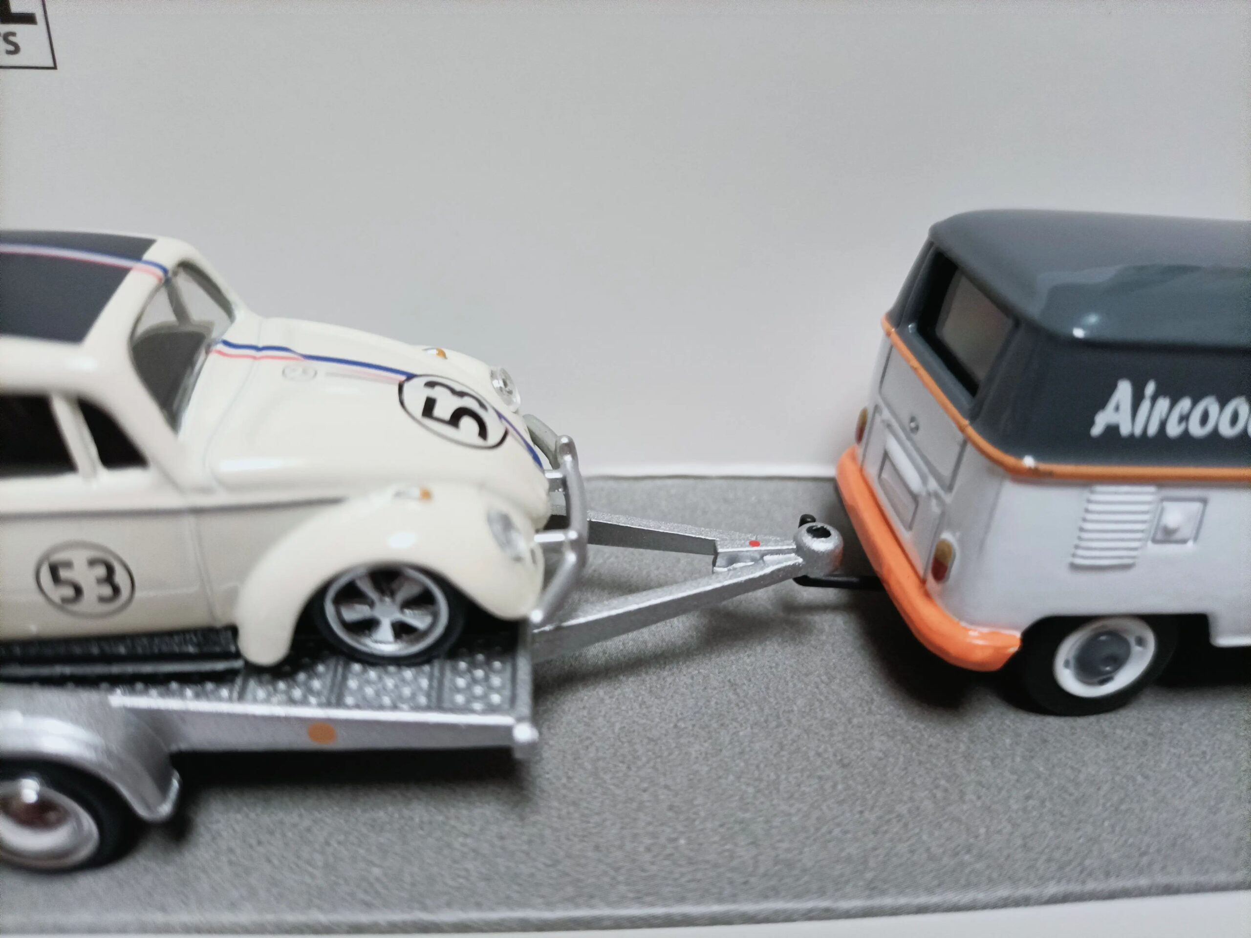 Diecast Schuco 1:64 Scale Volkswagen Alloy Racing Transport Trailer VW T1 3-piece Set Alloy Car Model Collectible Toy Gift