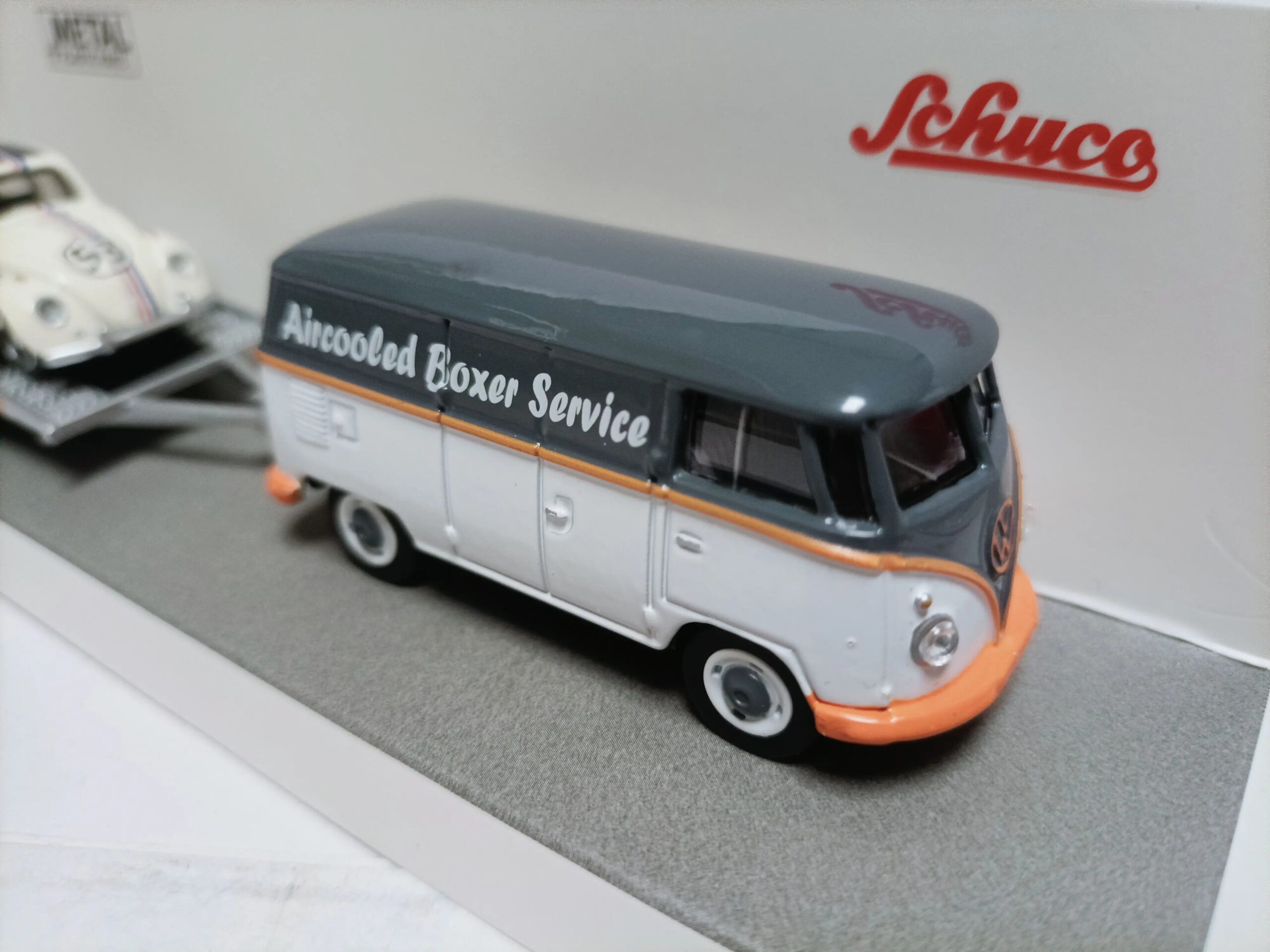 Diecast Schuco 1:64 Scale Volkswagen Alloy Racing Transport Trailer VW T1 3-piece Set Alloy Car Model Collectible Toy Gift
