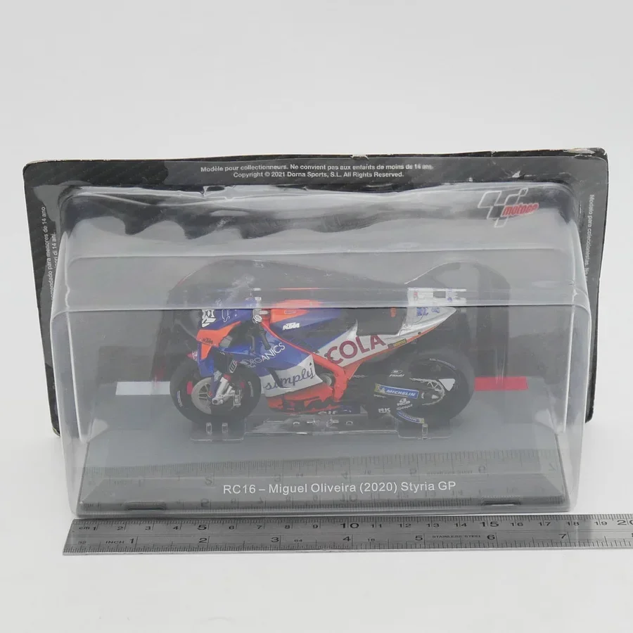 IXO 1:18 Scale Diecast Alloy GP 2020 RC16 Miguel Oliveira Toys Cars Model Classics Adult Collection Souvenir Gift Static Display