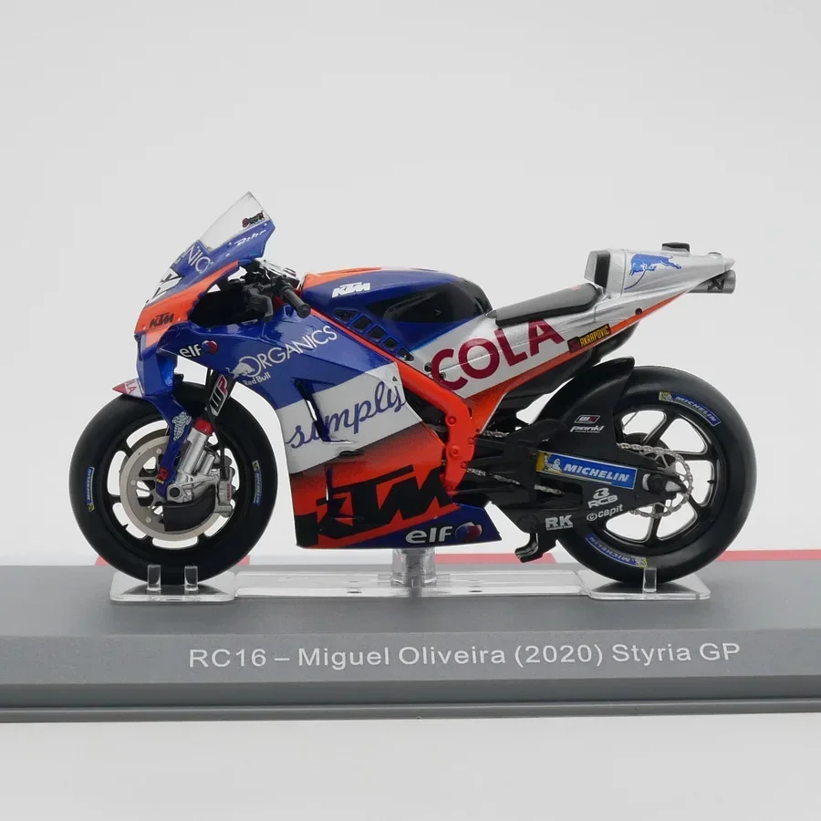 IXO 1:18 Scale Diecast Alloy GP 2020 RC16 Miguel Oliveira Toys Cars Model Classics Adult Collection Souvenir Gift Static Display