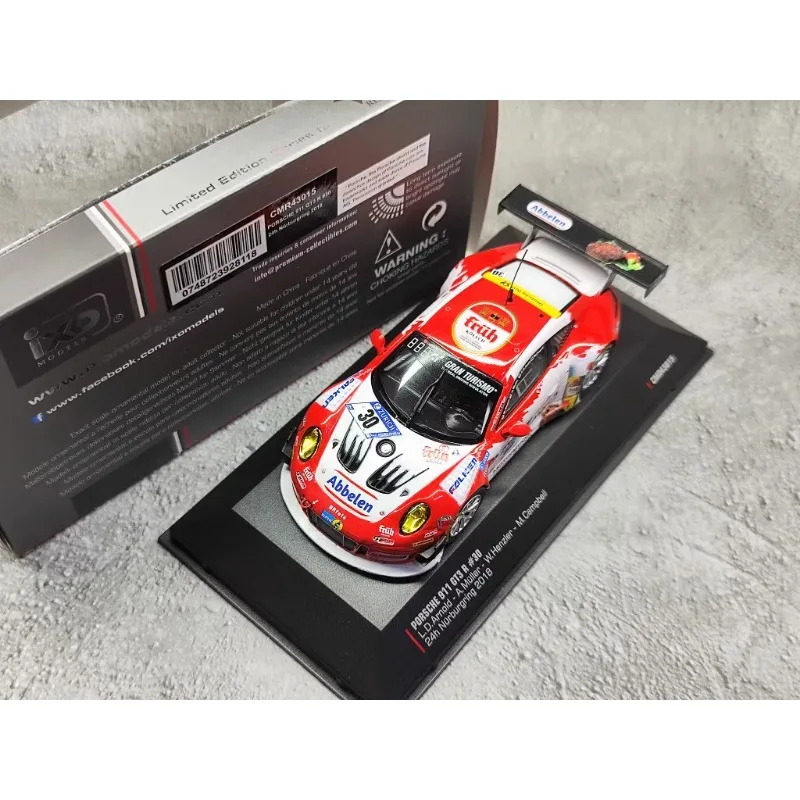 IXO 1/43 Scale PORSCHE 911 GT3 R#30 911 2018 24 Hour Endurance Racing Car Model Collectible Toy Gift Display Ornament IXO 1/43 Scale PORSCHE 911 GT3 R#30 911 2018 24 Hour Endurance Racing Car Model Collectible Toy Gift Display Ornament