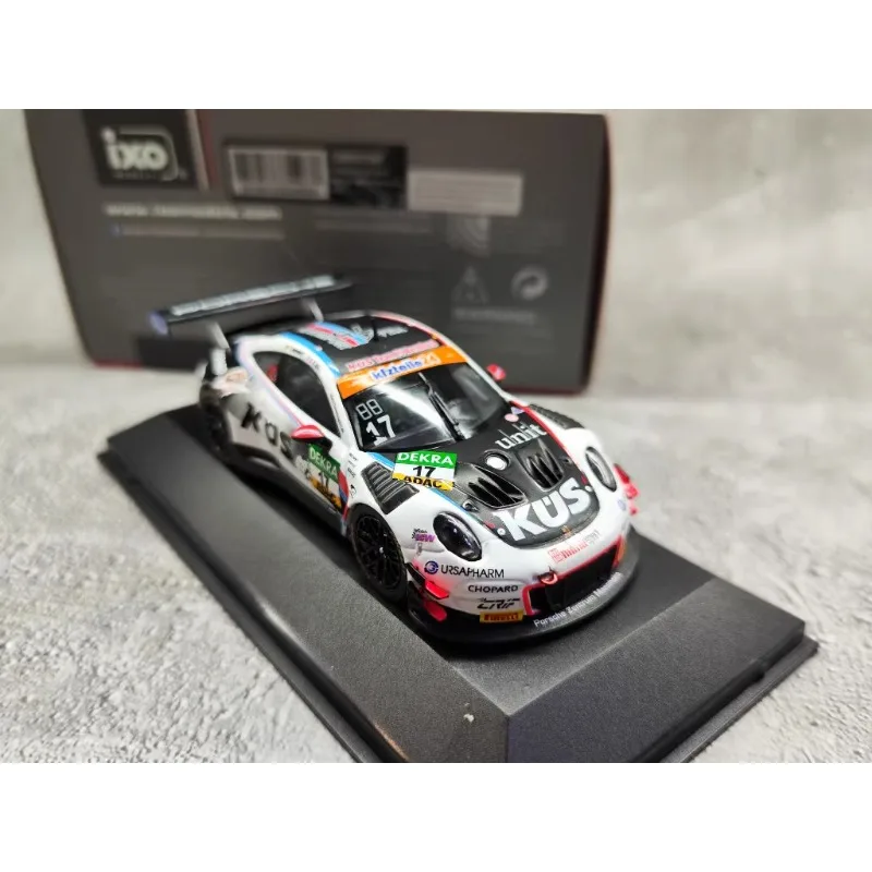 IXO 1/43 Scale PORSCHE 911 GT3R#17ADAC GT Masters 2018 Endurance Race Car Model Collectible Toy Gift Display Ornament
