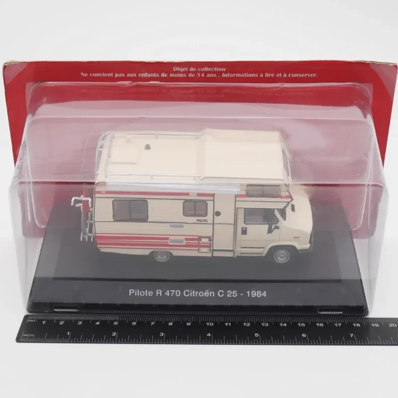Diecast Ixo 1:43 Scale Pilote R 470 Citroen C 25 1984 Citroen Copal Motorhome Model Retro Classic Alloy Model Collectible Gift