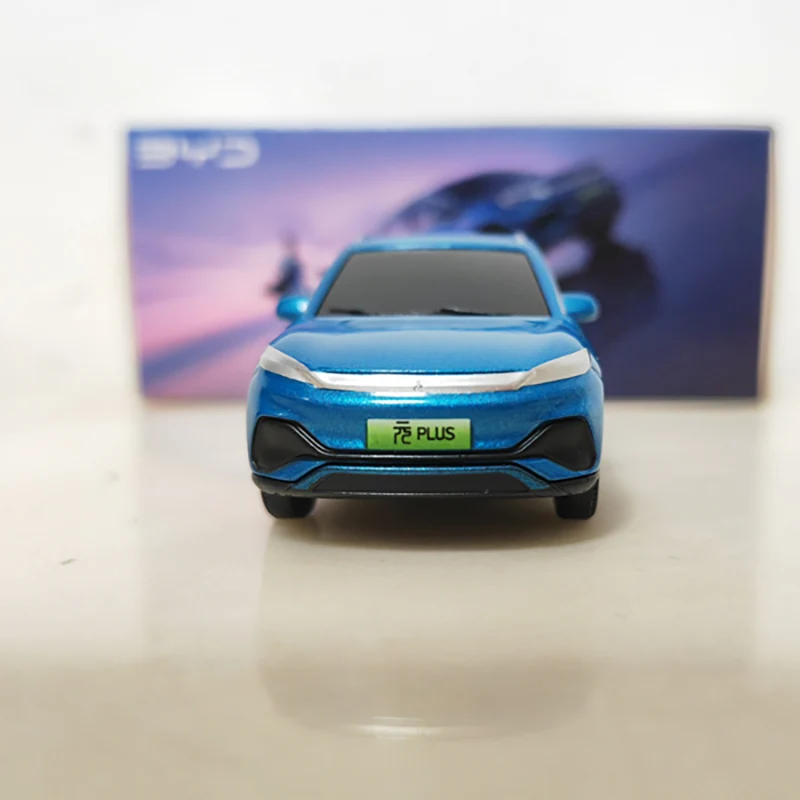 Diecast 1:64 Scale BYD Yuan PLUS & Yuan Up & BYD Dolphin EV New Energy Simulation Alloy Car Model Collection Toy Gift Display