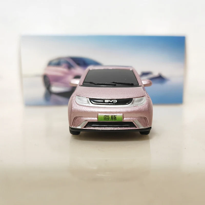 Diecast 1:64 Scale BYD Yuan PLUS & Yuan Up & BYD Dolphin EV New Energy Simulation Alloy Car Model Collection Toy Gift Display