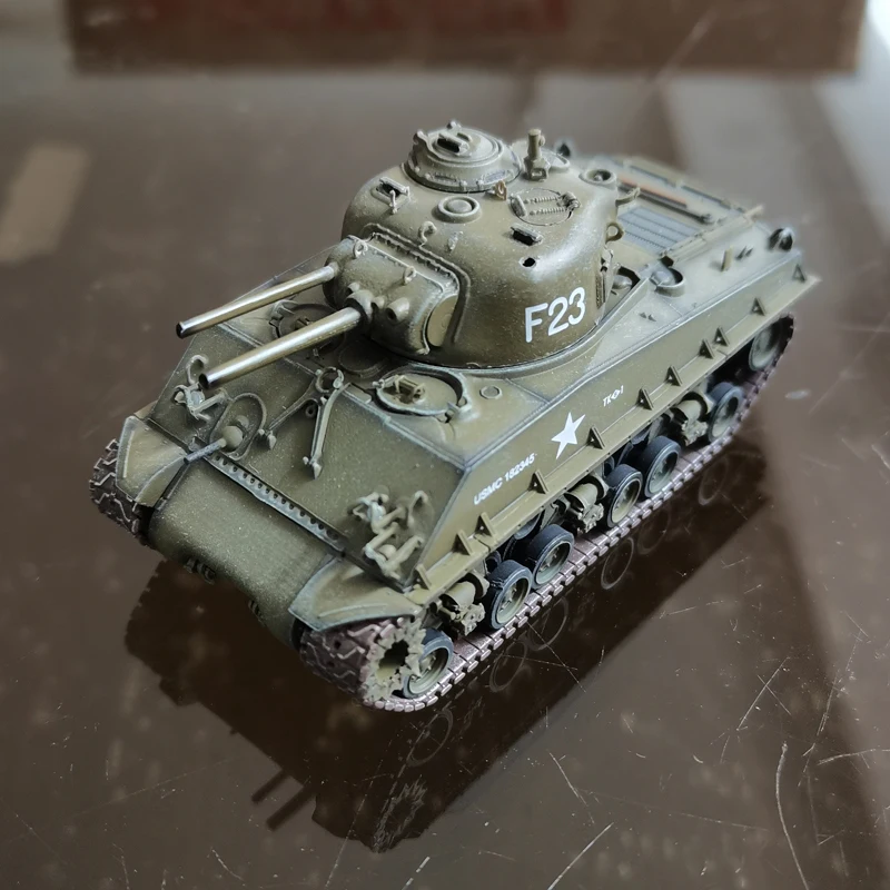 M4A3 HVSS Tank POA-CWS-H5 Flamethrower North Korea 1951 Model Final Static Completion Toy Tank Model Ornament M4A3 HVSS Tank POA-CWS-H5 Flamethrower North Korea 1951 Model Final Static Completion Toy Tank Model Ornament