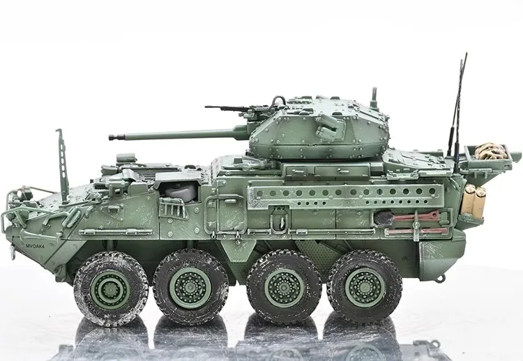 American Stryker Infantry 1/72 Tank Tank Tank M1296 Dragon Cavalry Armor Final Static Product Toy Tank Model Decoration