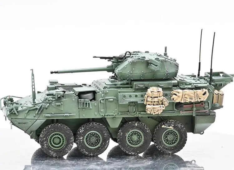 American Stryker Infantry 1/72 Tank Tank Tank M1296 Dragon Cavalry Armor Final Static Product Toy Tank Model Decoration