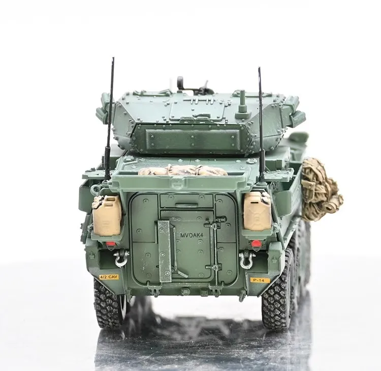 American Stryker Infantry 1/72 Tank Tank Tank M1296 Dragon Cavalry Armor Final Static Product Toy Tank Model Decoration