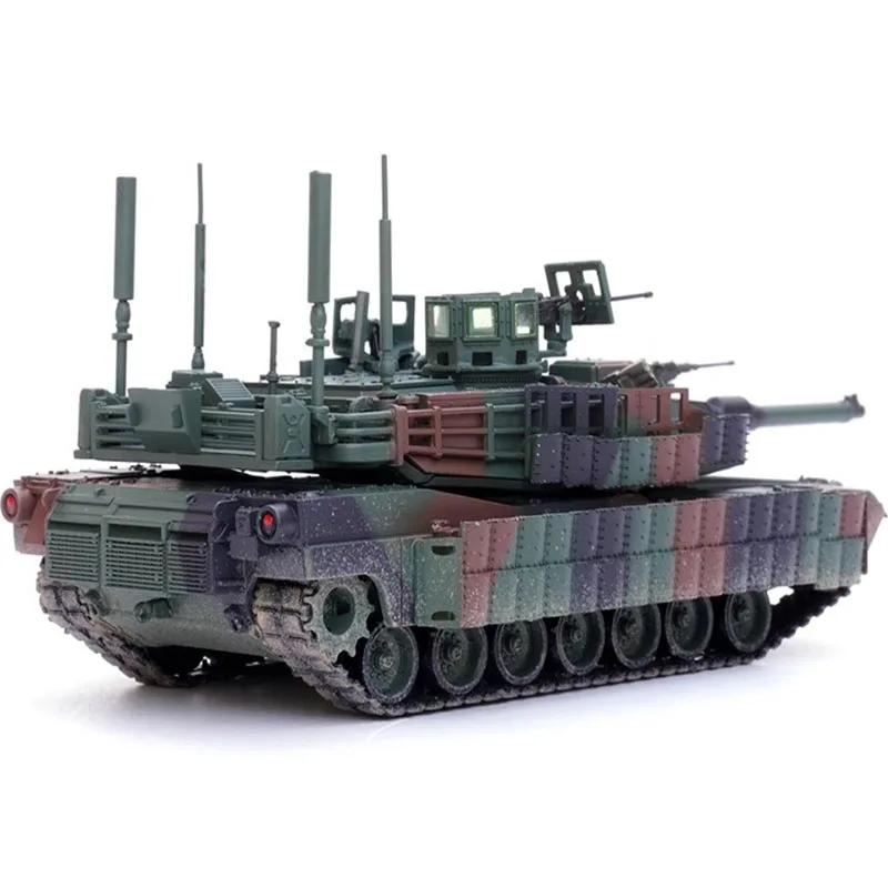 American M1A2SEPTUSKII M1 Main Battle Tank NATO Tricolor 1/72 Static Completion Toy Tank Model Ornament