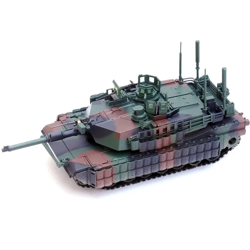 American M1A2SEPTUSKII M1 Main Battle Tank NATO Tricolor 1/72 Static Completion Toy Tank Model Ornament