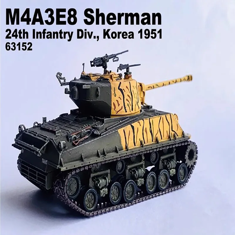 M4A3E81/72 Tank, 25th Infantry Division, Hanjiang Korea, 1951 Final Static Product Toy Tank Model Decoration