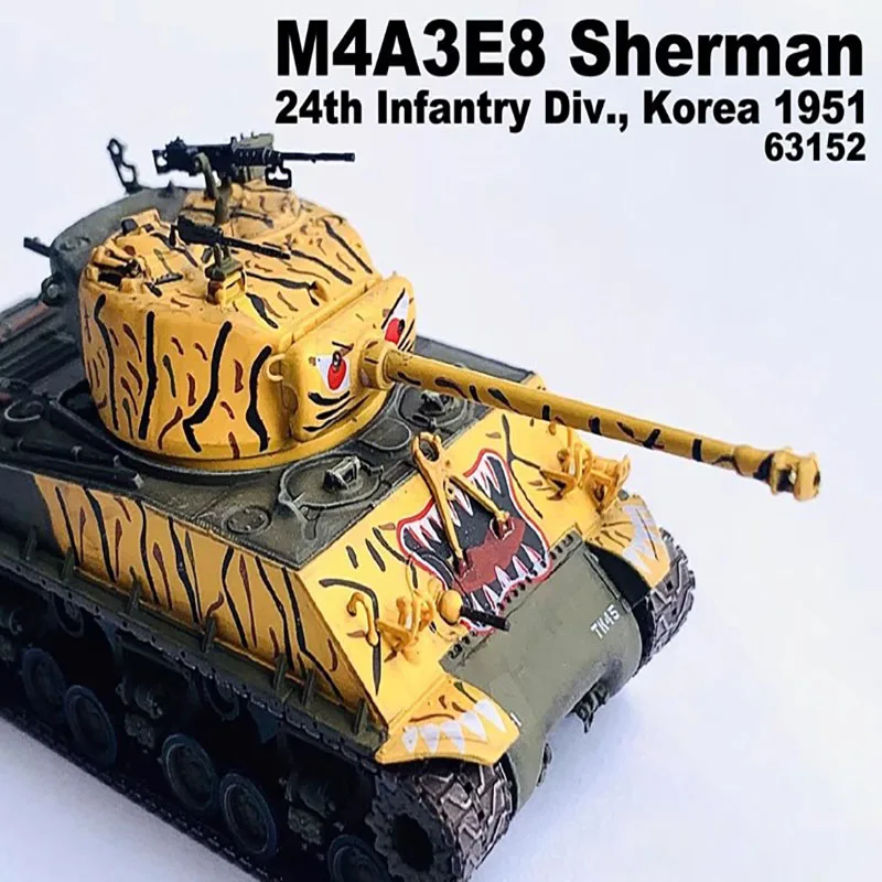 M4A3E81/72 Tank, 25th Infantry Division, Hanjiang Korea, 1951 Final Static Product Toy Tank Model Decoration