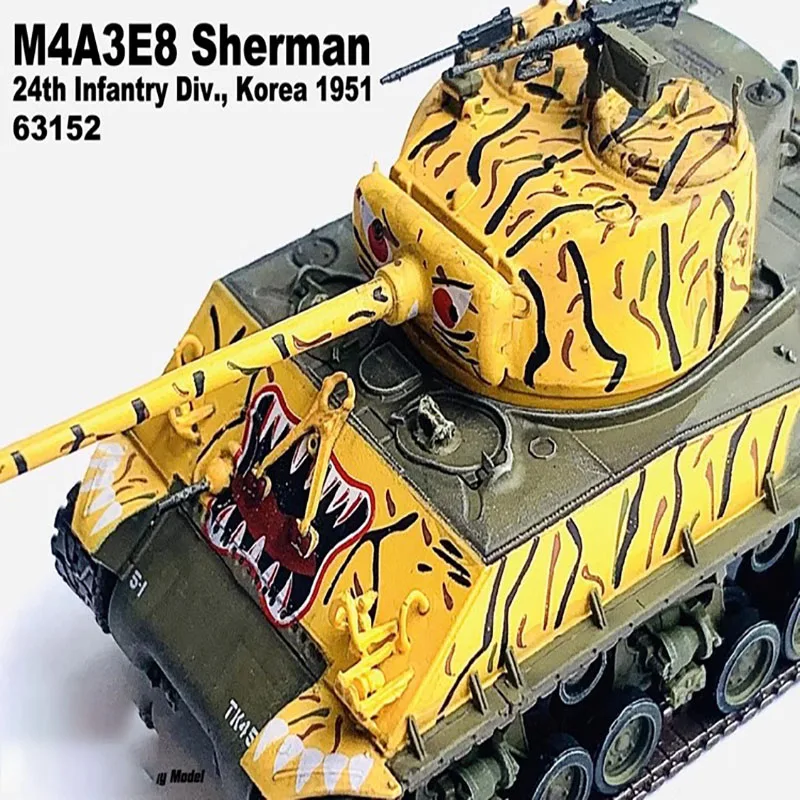 M4A3E81/72 Tank, 25th Infantry Division, Hanjiang Korea, 1951 Final Static Product Toy Tank Model Decoration