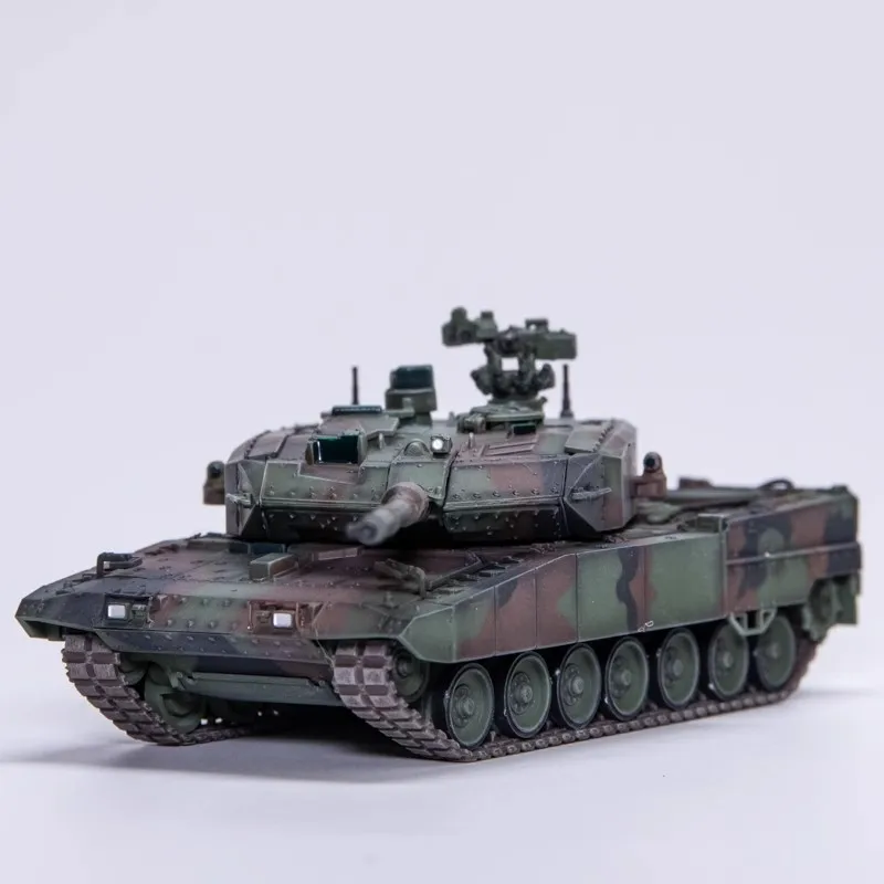 New German Leopard 2A7PRO Main Station Tank NATO Tri Color Camouflage 1/72 Final Static Finished Product Toy Tank Model Ornament