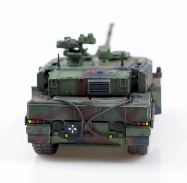 New German Leopard 2A7PRO Main Station Tank NATO Tri Color Camouflage 1/72 Final Static Finished Product Toy Tank Model Ornament