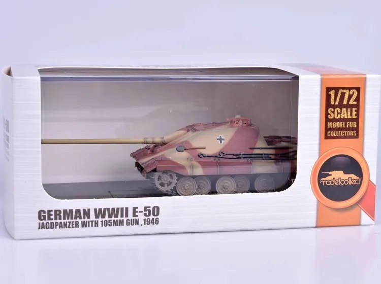 AS721321/72 German E50 E-50 Anti Tank Vehicle 105 Caliber Tank World Static Completed Product Toy Model Ornament