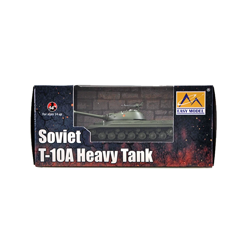 Easymodel 35173 1/72 Soviet T-10 Heavy Tank Finished Military Static Plastic Model Toy Collection Ornament or Gift