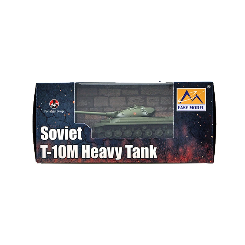 Easymodel 35173 1/72 Soviet T-10 Heavy Tank Finished Military Static Plastic Model Toy Collection Ornament or Gift