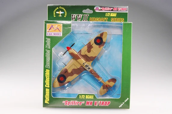 Easymodel 37216 1/72 Spitfire Fighter RAF 417 Squadron 1942 Assembled Finished Military Static Plastic Model Collection or Gift Easymodel 37216 1/72 Spitfire Fighter RAF 417 Squadron 1942 Assembled Finished Military Static Plastic Model Collection or Gift