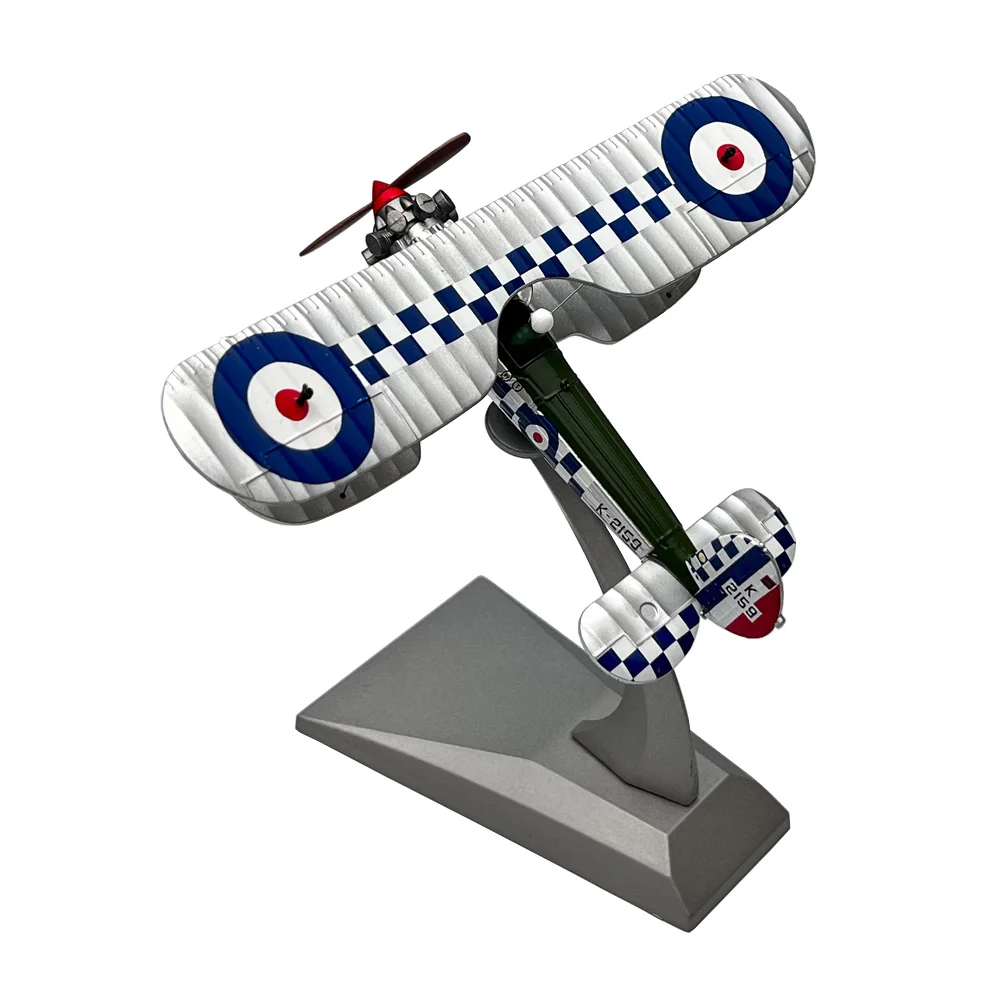 1:72 Scale WWI British Royal Air Force Bristol Bulldog Biplane Propeller Fighter Diecast Metal Plane Aircraft Model Toy 1:72 Scale WWI British Royal Air Force Bristol Bulldog Biplane Propeller Fighter Diecast Metal Plane Aircraft Model Toy