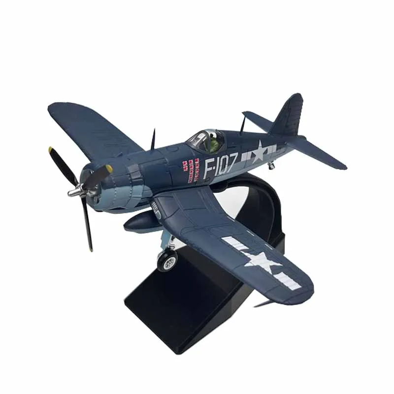 1/72 Scale WW2 US F4U-1 F4U Corsair Dragon  Fighter Aircraft Metal Military Plane Diecast Model Toy Children Collection or Gift