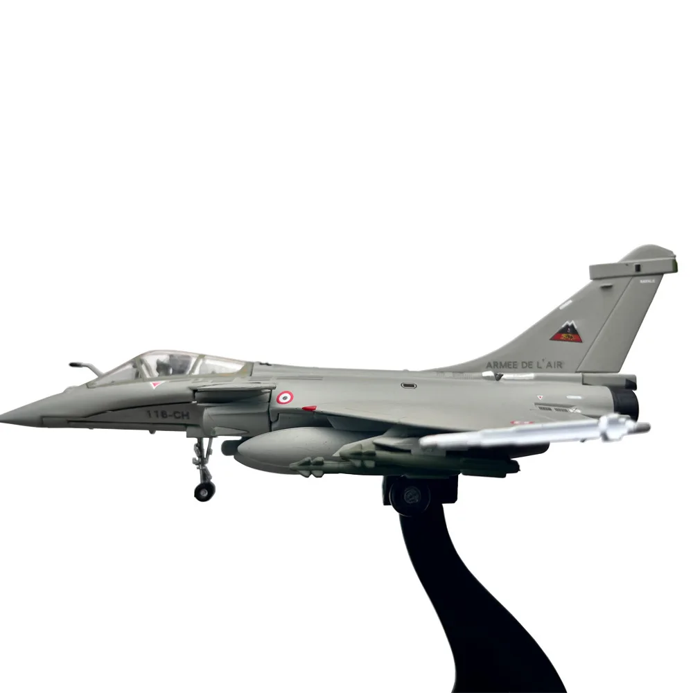 1:100 France Rafale C Libya War Fighter Toy Jet Aircraft Metal Military Diecast Plane Toy Model for Collection or Gift