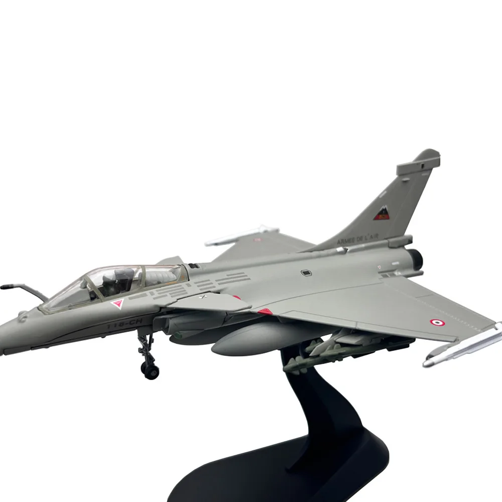 1:100 France Rafale C Libya War Fighter Toy Jet Aircraft Metal Military Diecast Plane Toy Model for Collection or Gift