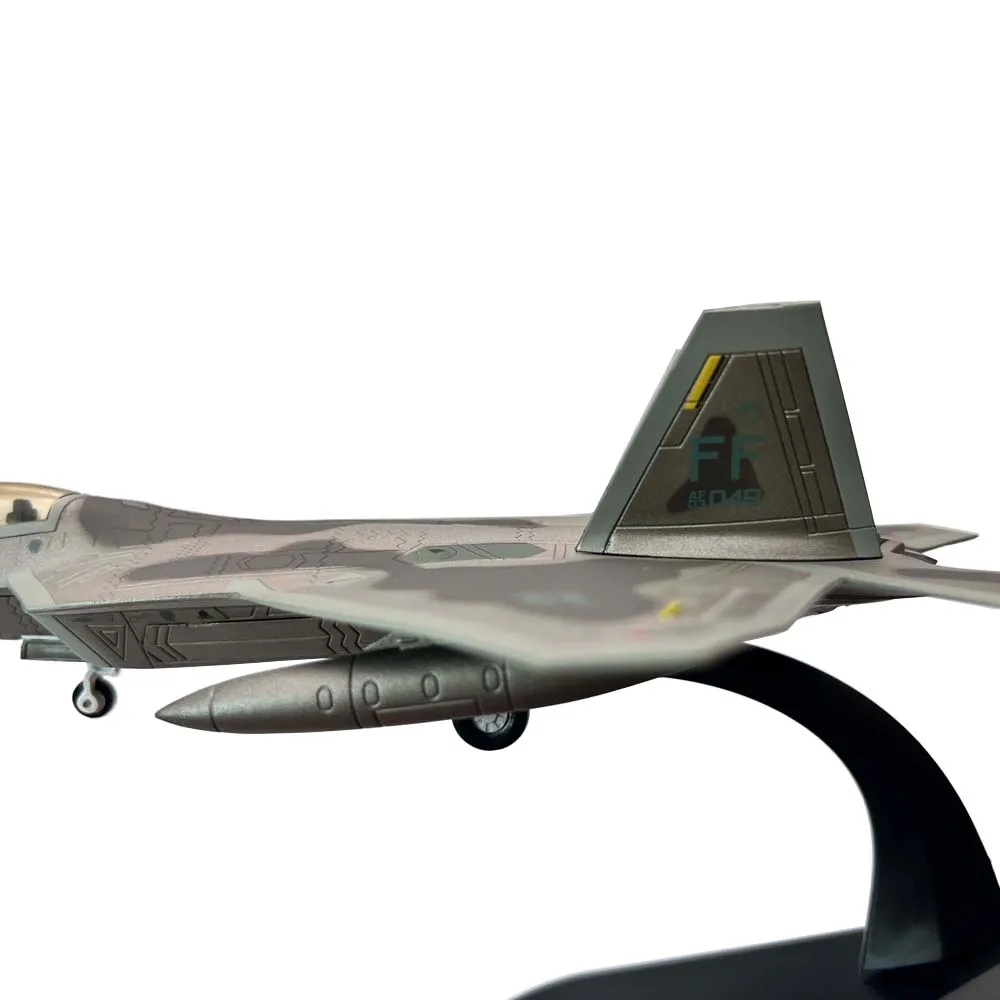1:100 1/100 Scale US Lockheed Martin F-22 F22 Raptor Fighter Plane Diecast Metal Airplane Aircraft Model Children Gift Toy