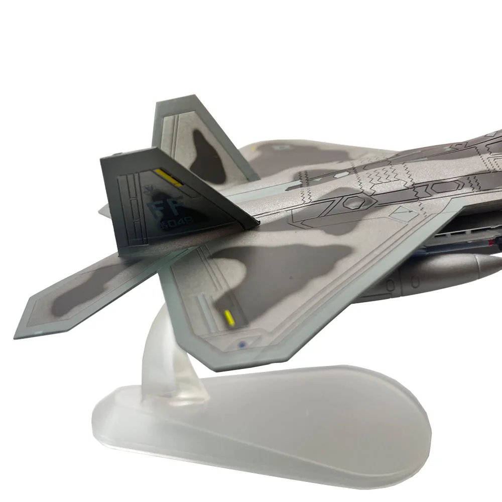 1:100 1/100 Scale US Lockheed Martin F-22 F22 Raptor Fighter Plane Diecast Metal Airplane Aircraft Model Children Gift Toy