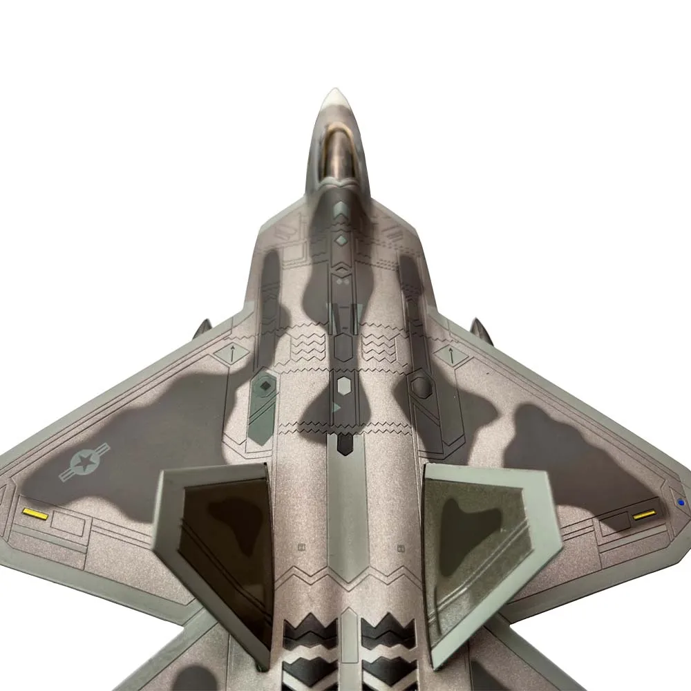 1:100 1/100 Scale US Lockheed Martin F-22 F22 Raptor Fighter Plane Diecast Metal Airplane Aircraft Model Children Gift Toy