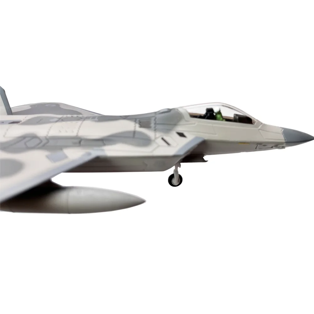 1:100 1/100 Scale US Lockheed Martin F-22 F22 Raptor Fighter Plane Diecast Metal Airplane Aircraft Model Children Gift Toy