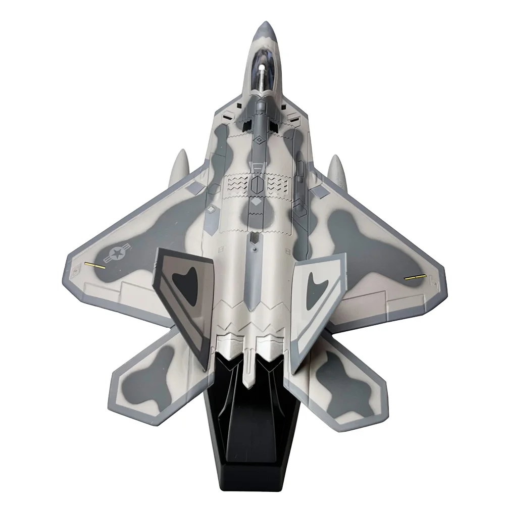 1:100 1/100 Scale US Lockheed Martin F-22 F22 Raptor Fighter Plane Diecast Metal Airplane Aircraft Model Children Gift Toy