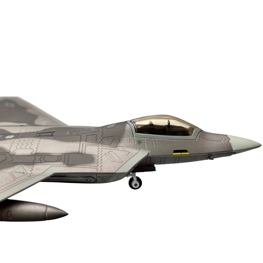 1:100 1/100 Scale US Lockheed Martin F-22 F22 Raptor Fighter Plane Diecast Metal Airplane Aircraft Model Children Gift Toy