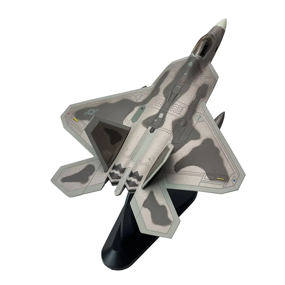 1:100 1/100 Scale US Lockheed Martin F-22 F22 Raptor Fighter Plane Diecast Metal Airplane Aircraft Model Children Gift Toy