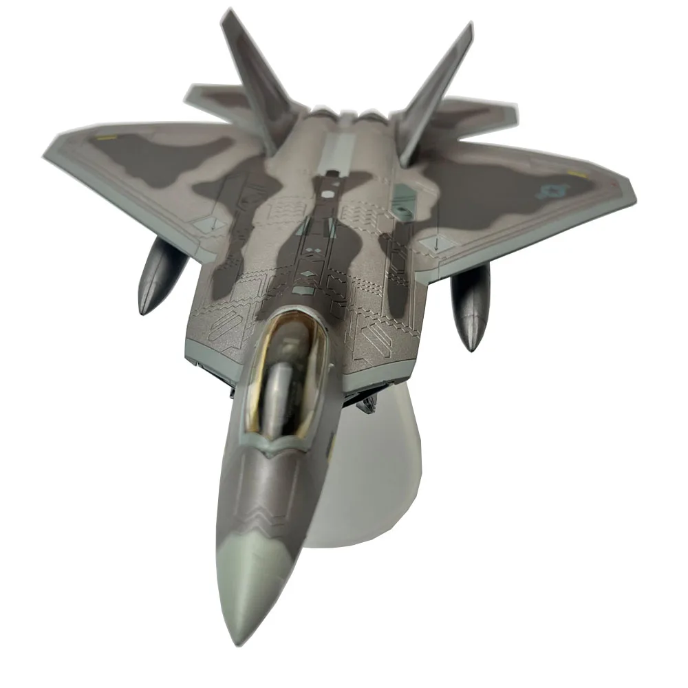 1:100 1/100 Scale US Lockheed Martin F-22 F22 Raptor Fighter Plane Diecast Metal Airplane Aircraft Model Children Gift Toy