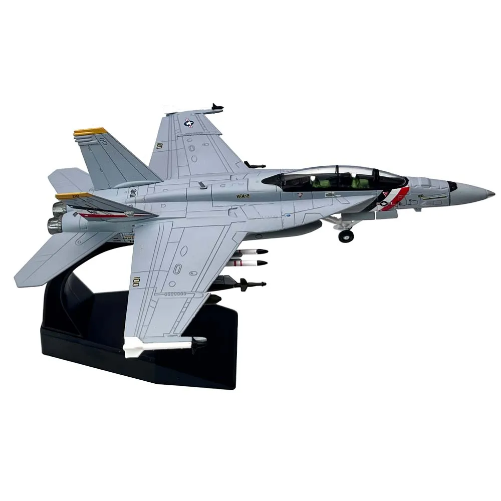 1/100 Scale US F18 F/A-18F Super Hornet VFA-2 Fighter Jet Airplane Aircraft Metal Military Plane Toy Model Collection Gift 1/100 Scale US F18 F/A-18F Super Hornet VFA-2 Fighter Jet Airplane Aircraft Metal Military Plane Toy Model Collection Gift