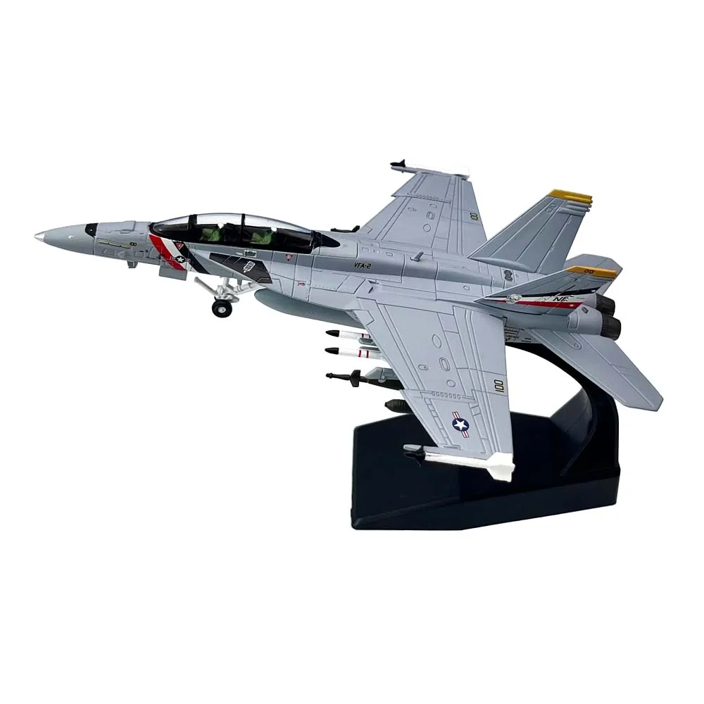1/100 Scale US F18 F/A-18F Super Hornet VFA-2 Fighter Jet Airplane Aircraft Metal Military Plane Toy Model Collection Gift 1/100 Scale US F18 F/A-18F Super Hornet VFA-2 Fighter Jet Airplane Aircraft Metal Military Plane Toy Model Collection Gift