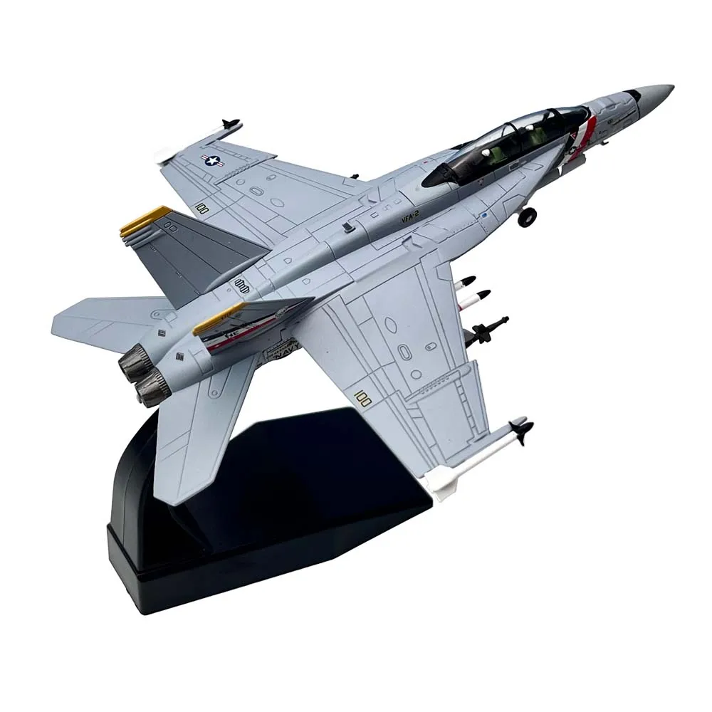 1/100 Scale US F18 F/A-18F Super Hornet VFA-2 Fighter Jet Airplane Aircraft Metal Military Plane Toy Model Collection Gift 1/100 Scale US F18 F/A-18F Super Hornet VFA-2 Fighter Jet Airplane Aircraft Metal Military Plane Toy Model Collection Gift