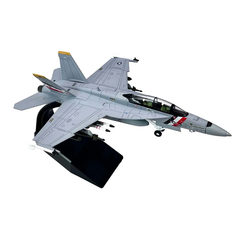 1/100 Scale US F18 F/A-18F Super Hornet VFA-2 Fighter Jet Airplane Aircraft Metal Military Plane Toy Model Collection Gift 1/100 Scale US F18 F/A-18F Super Hornet VFA-2 Fighter Jet Airplane Aircraft Metal Military Plane Toy Model Collection Gift