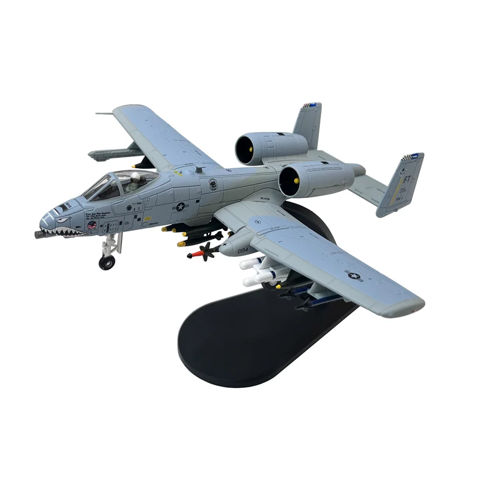 1/100 Scale US A-10 A10 Thunderbolt II Warthog Hog Attack Plane Fighter Diecast Metal Aircraft Model Children Boy Toy Gift 1/100 Scale US A-10 A10 Thunderbolt II Warthog Hog Attack Plane Fighter Diecast Metal Aircraft Model Children Boy Toy Gift